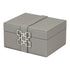 Grey Leather Box Set Geo